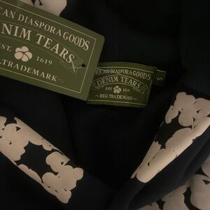 Denim Tears Men's Black and White Jacket